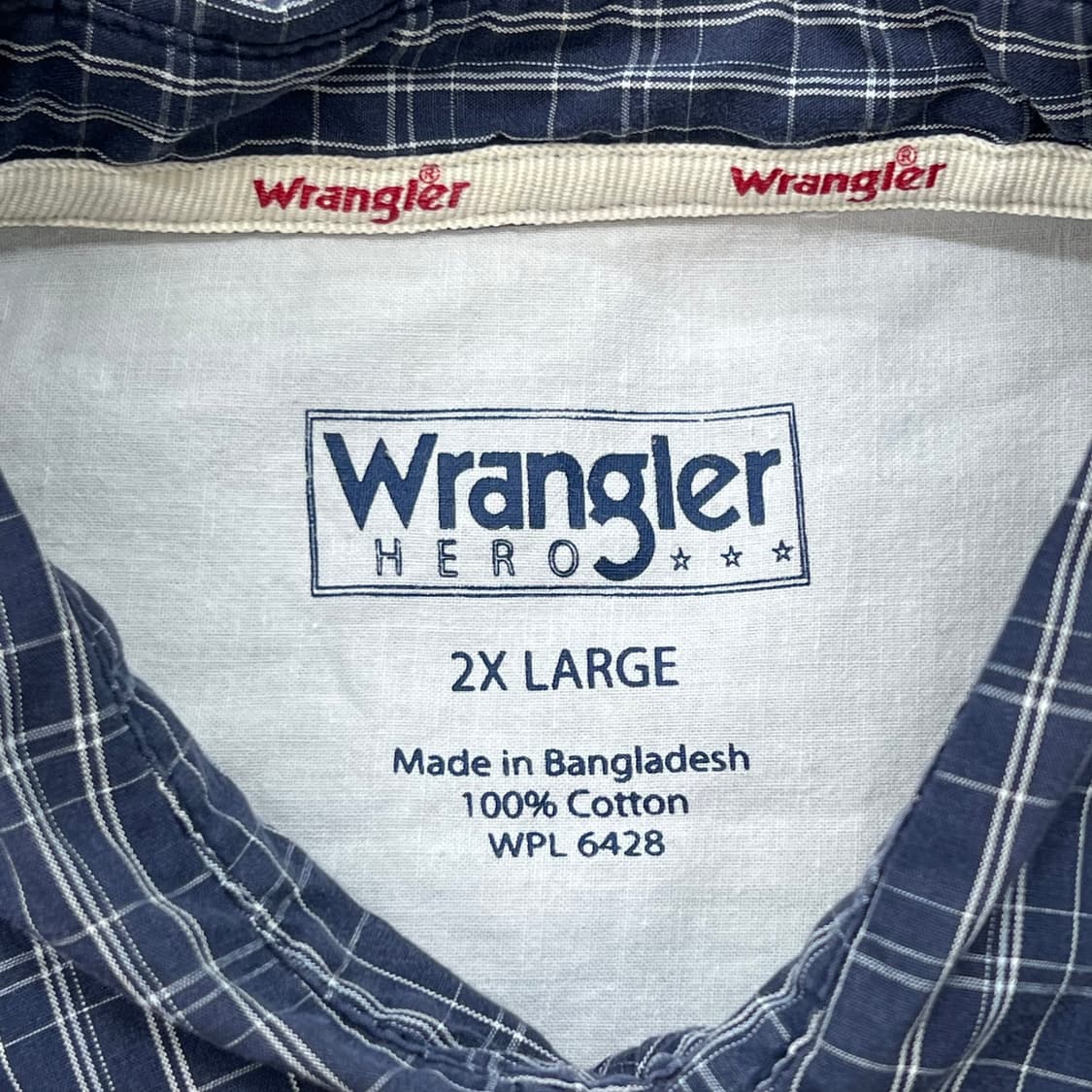 랭글러 체크 하프셔츠 r3791 상품이미지5