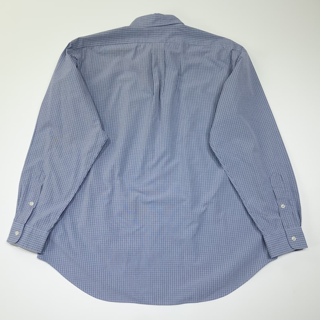 CL682 L 폴로 90s 코튼 마이크로체크 블루 셔츠 남방 상품이미지6