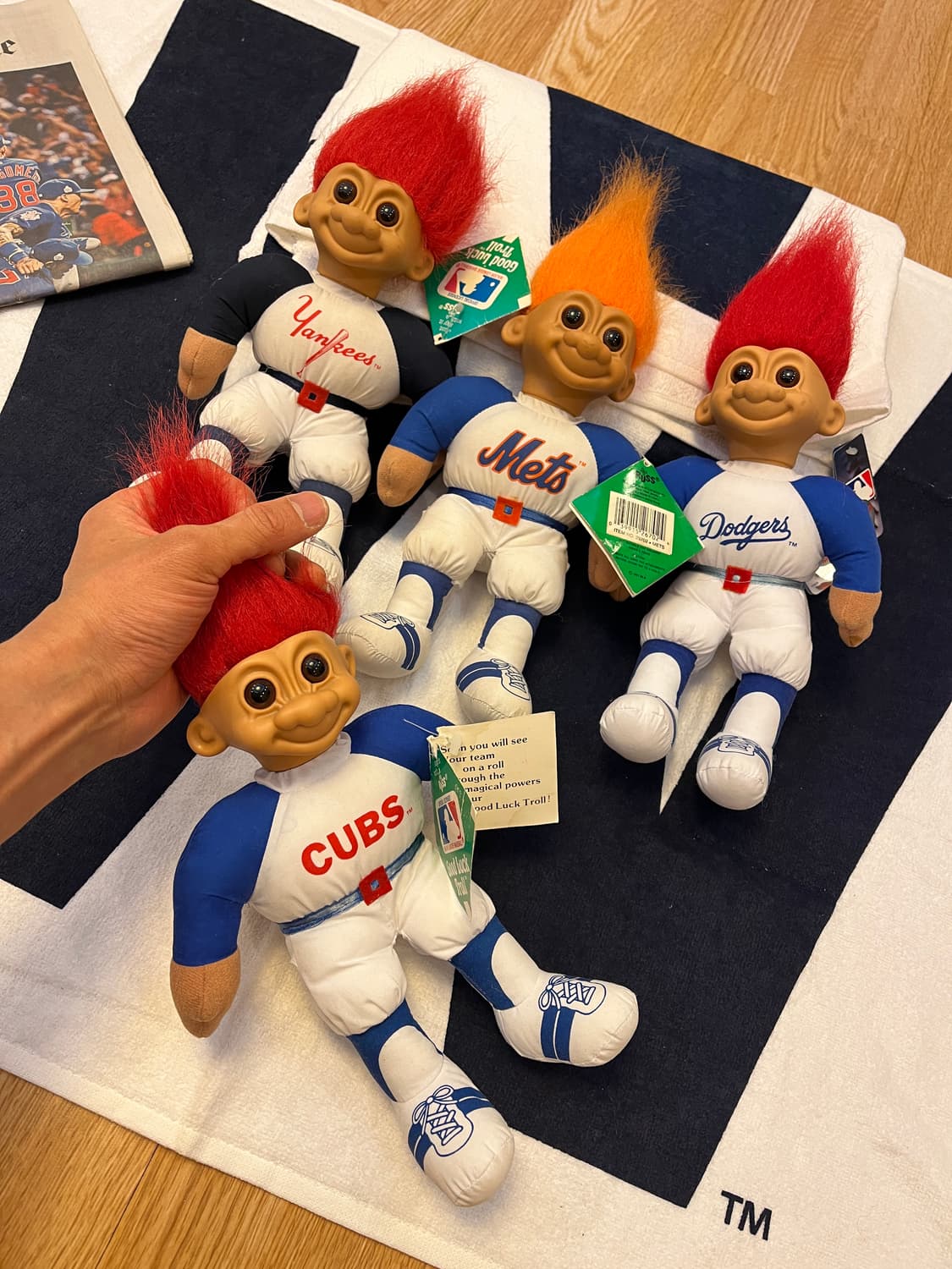 MLB 트롤돌 다져스 / 양키즈 / 메츠 인형 상품이미지1