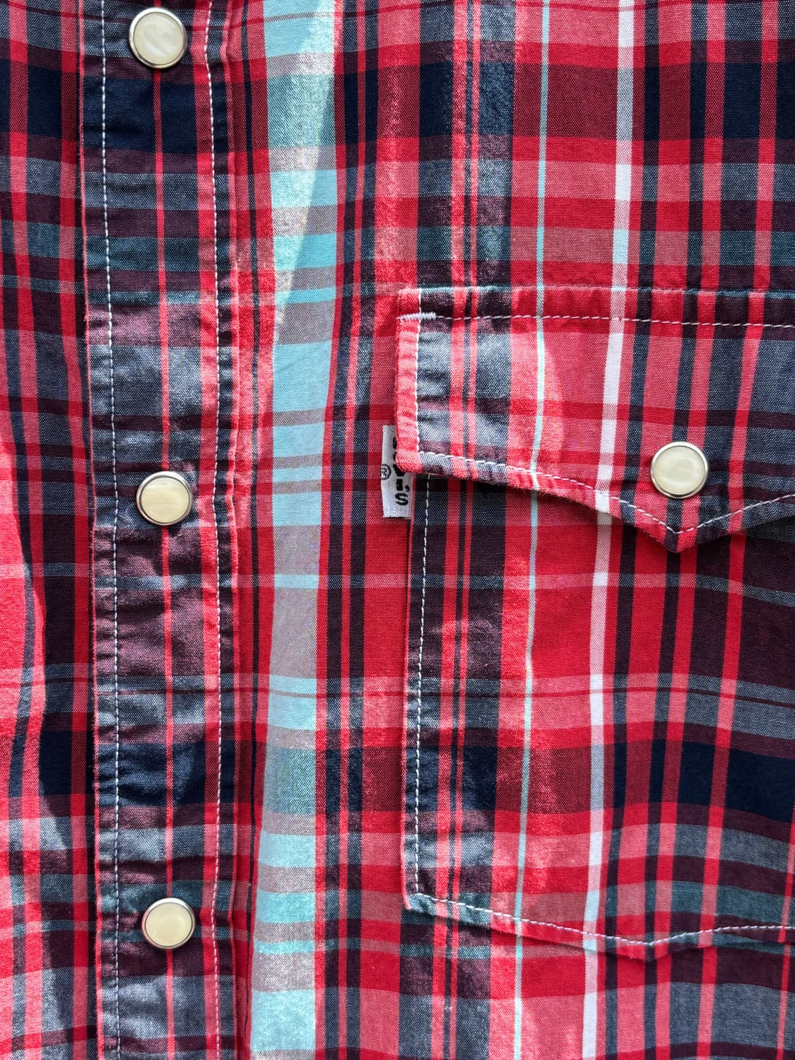 리바이스 레드 체크 웨스턴  상품이미지4