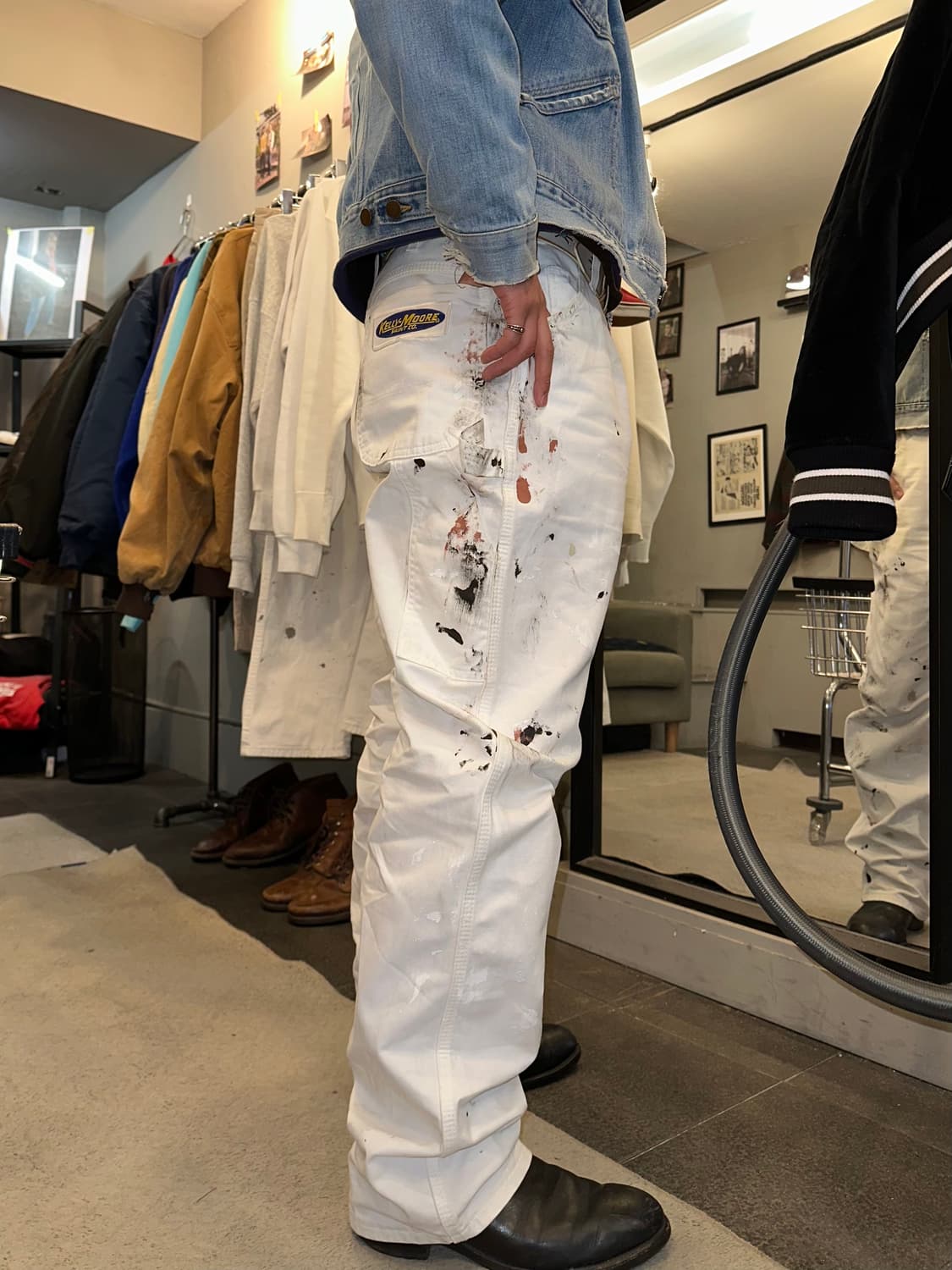 00’s Dickies carpenter painted work pant 상품이미지2