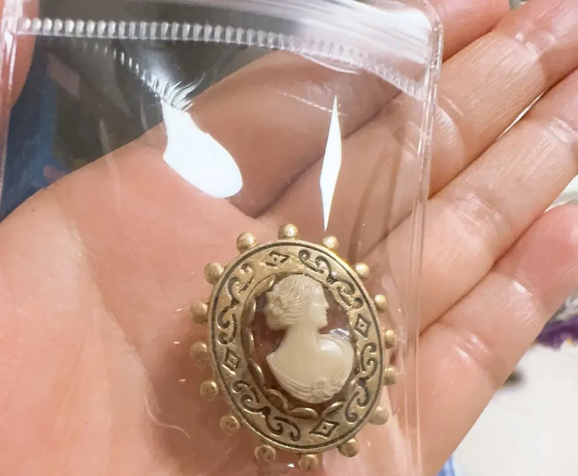 (지드래곤 착용) 빈티지 까메오 브로치 목걸이 겸용 상품이미지2