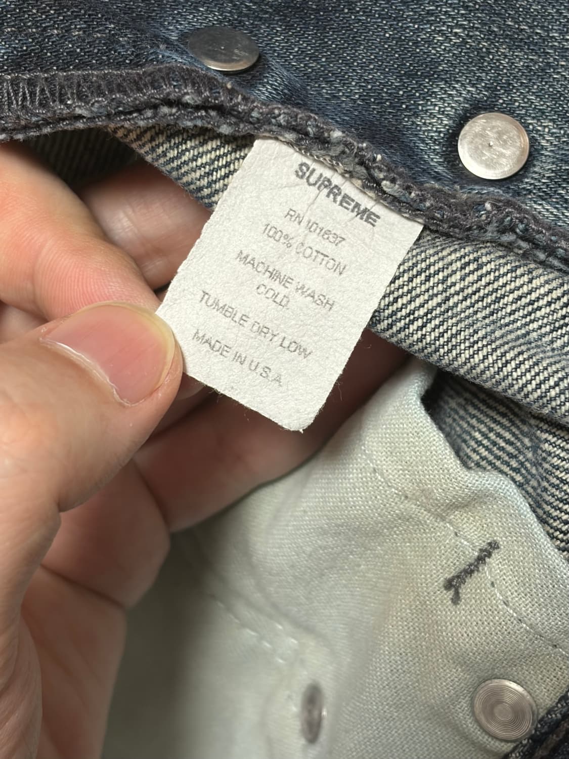 90s 슈프림 데님 MADE IN USA 청바지 Supreme 상품이미지8