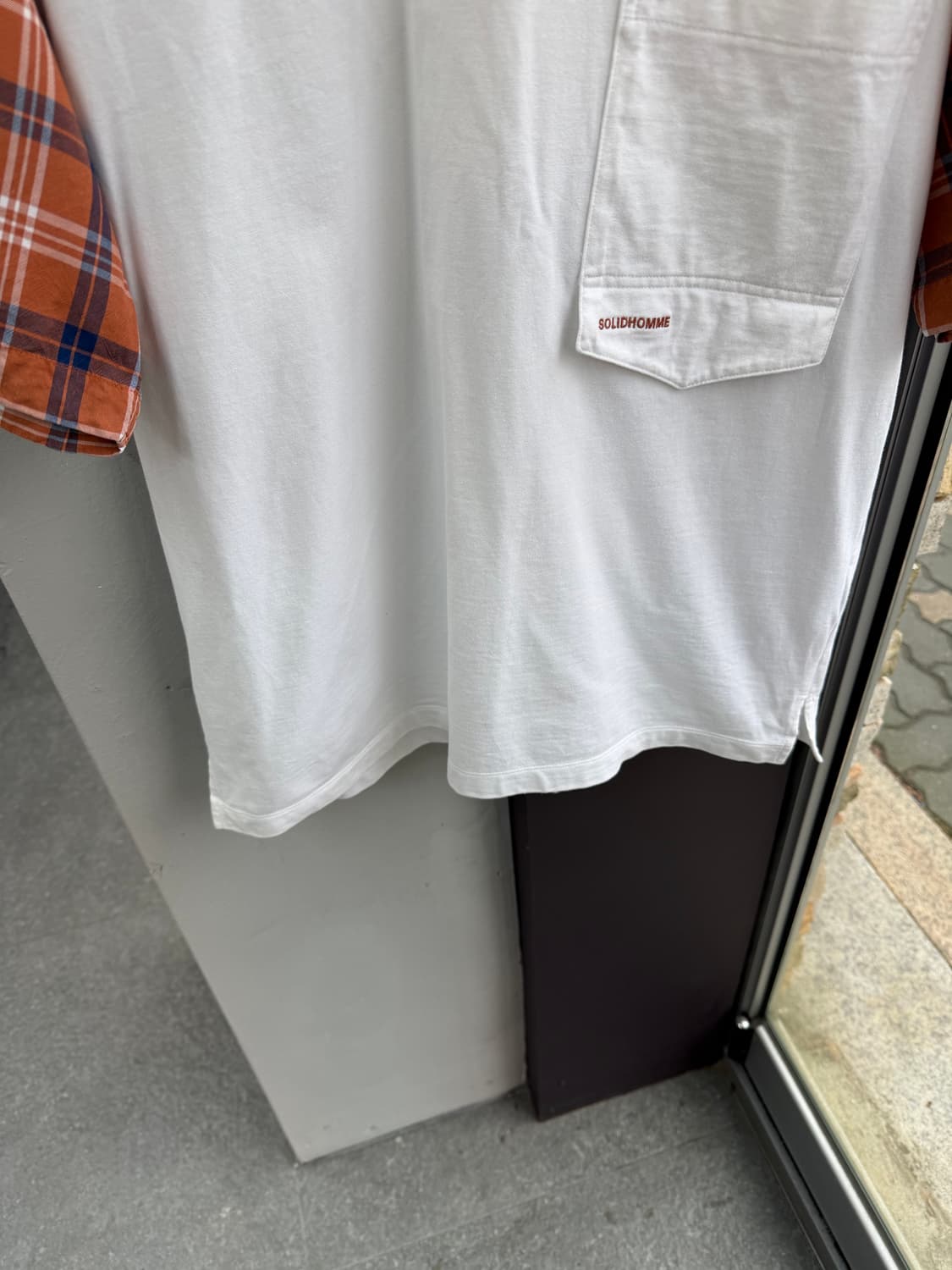 .95~100/ 솔리드옴므 19SS 로고 포켓 반팔 상품이미지4