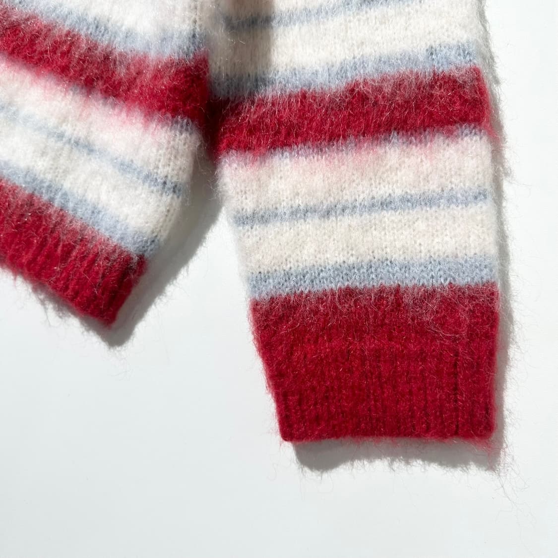 마르니 모헤어 스트라이프 라운드넥 크롭 니트 가디건 상품이미지6