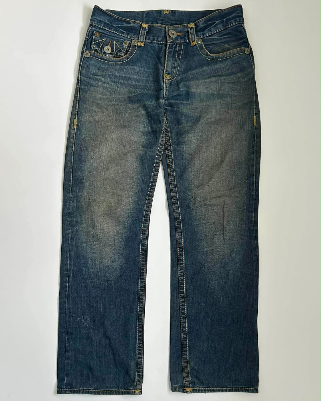 [32] 트루릴리젼 플랩 포켓 빈티지 데님 팬츠 상품이미지1