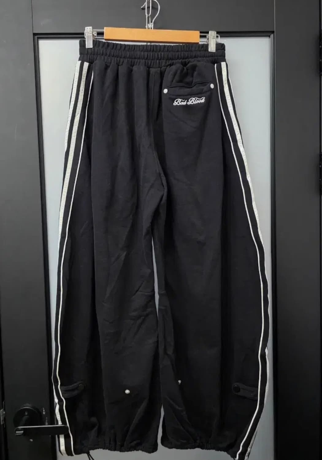배드블러드 빌리 2 Way 커브드 조거 트라우져 트레이닝 팬츠 블랙 상품이미지6
