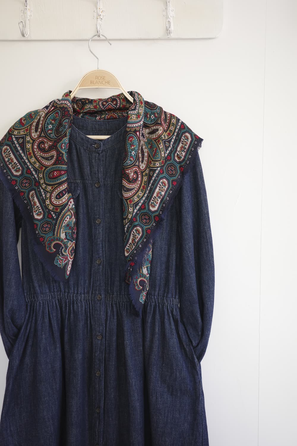 일본 빈티지 유니클로 데님 셔츠 원피스 상품이미지1