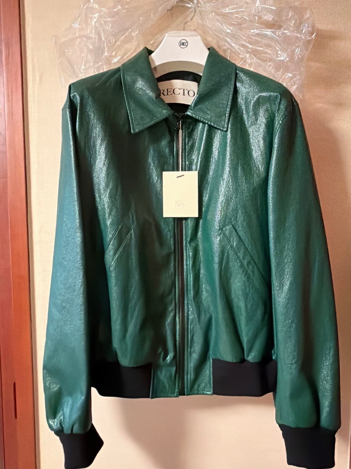 RECTO 60S BENN SHINE FAUX LEATHER JACKET 상품이미지1