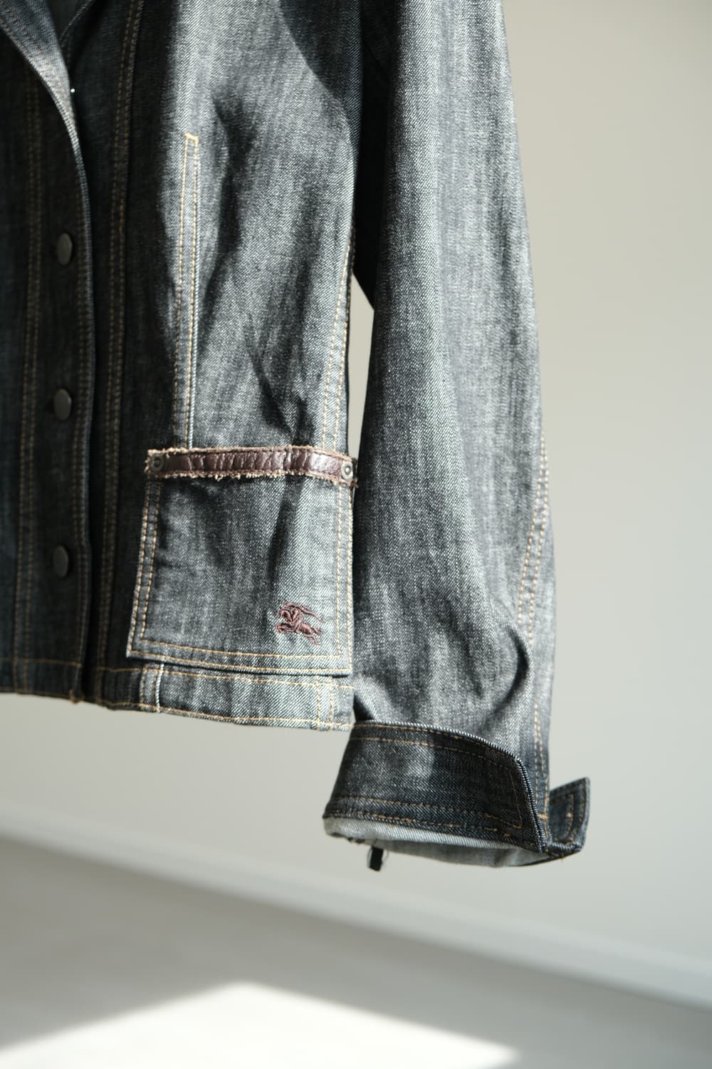 85~90 버버리 데님 자켓 청자켓 상품이미지4