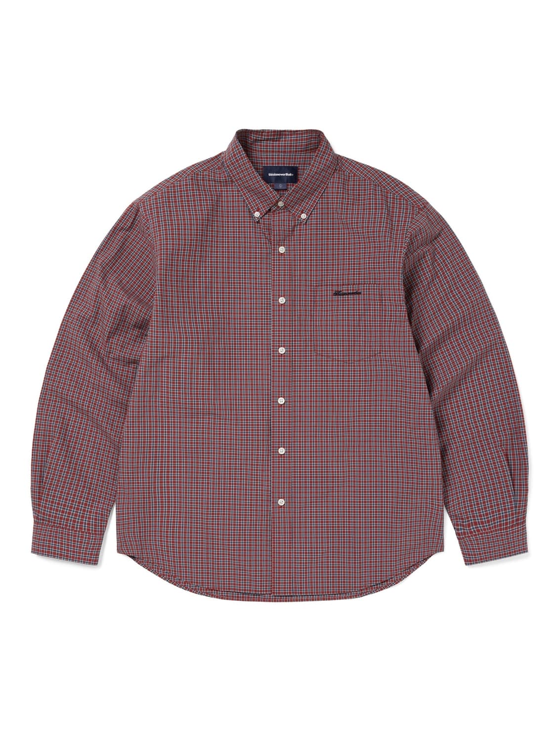 Lightweight Plaid Shirt Red 상품이미지1