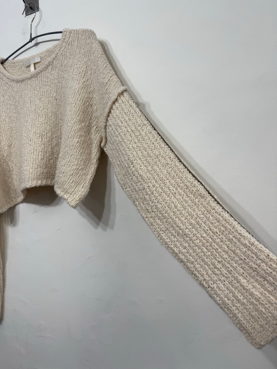 리엘 RE_L 스티치라인 크롭니트 free 상품이미지6