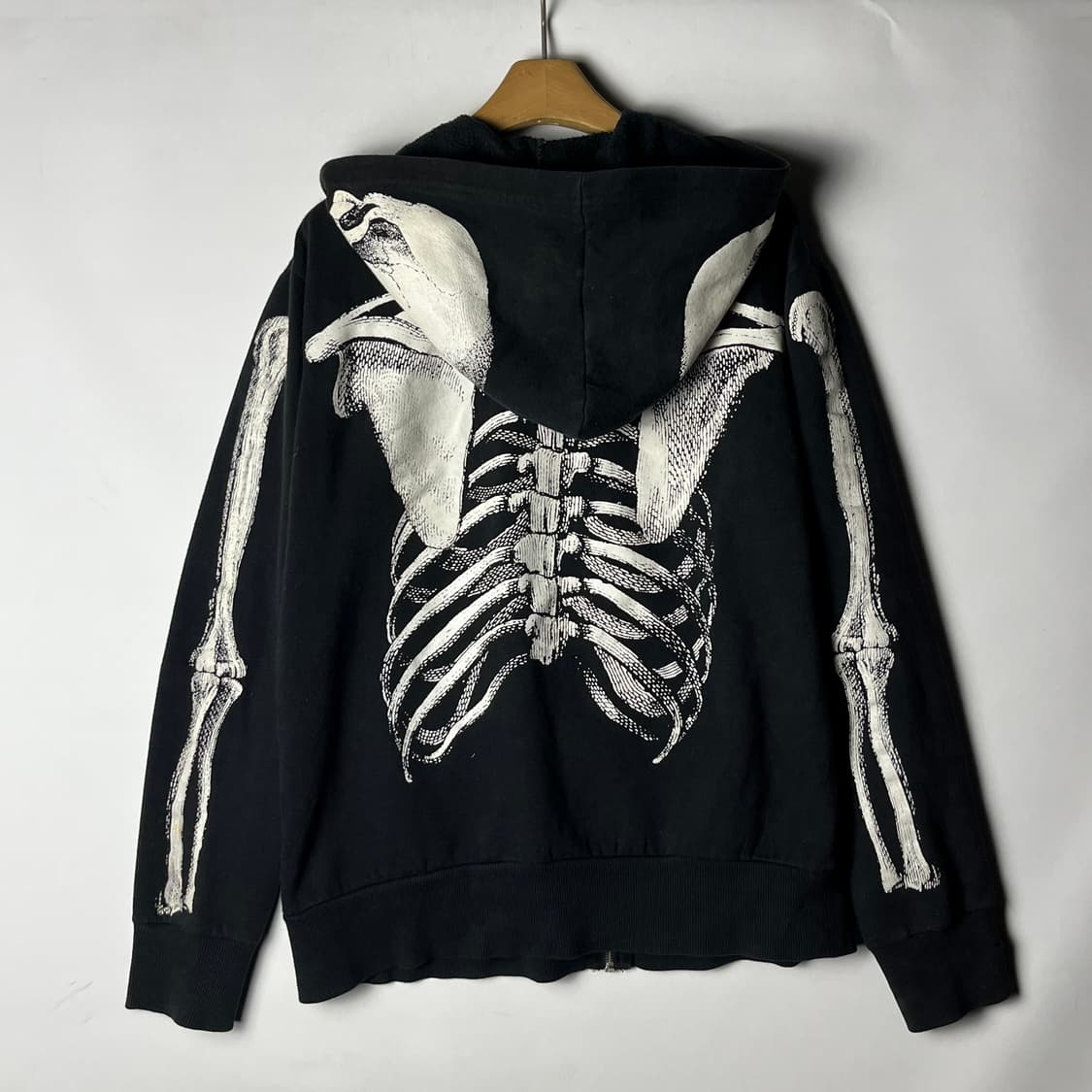 [Fine mess] 파인메스 펑크 스켈레톤 후드집업 상품이미지2