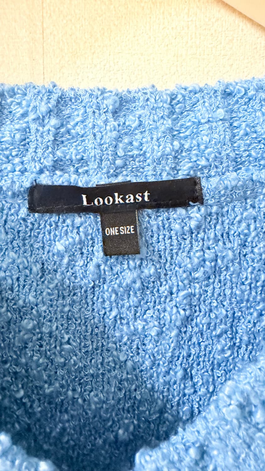 룩캐스트 블루매그 니트 베스트 조끼 정가 78,000원 실착 1회 신품컨 상품이미지5