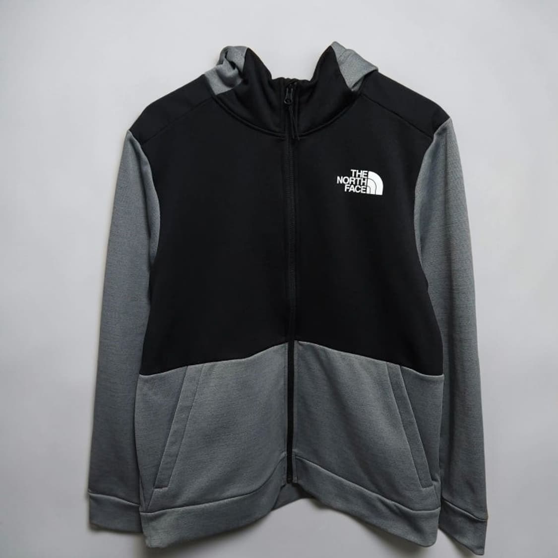 100 노스페이스 집업 후드 자켓 기능성 블랙그레이 상품이미지1