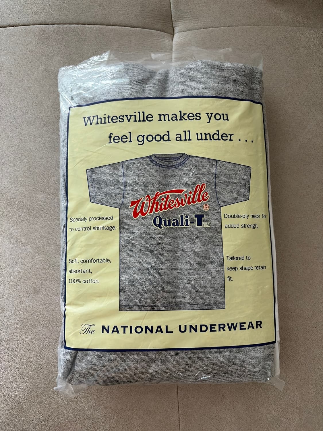 [XL] Whitesville T-shirts 2Pack(화이트,그레이) 상품이미지2