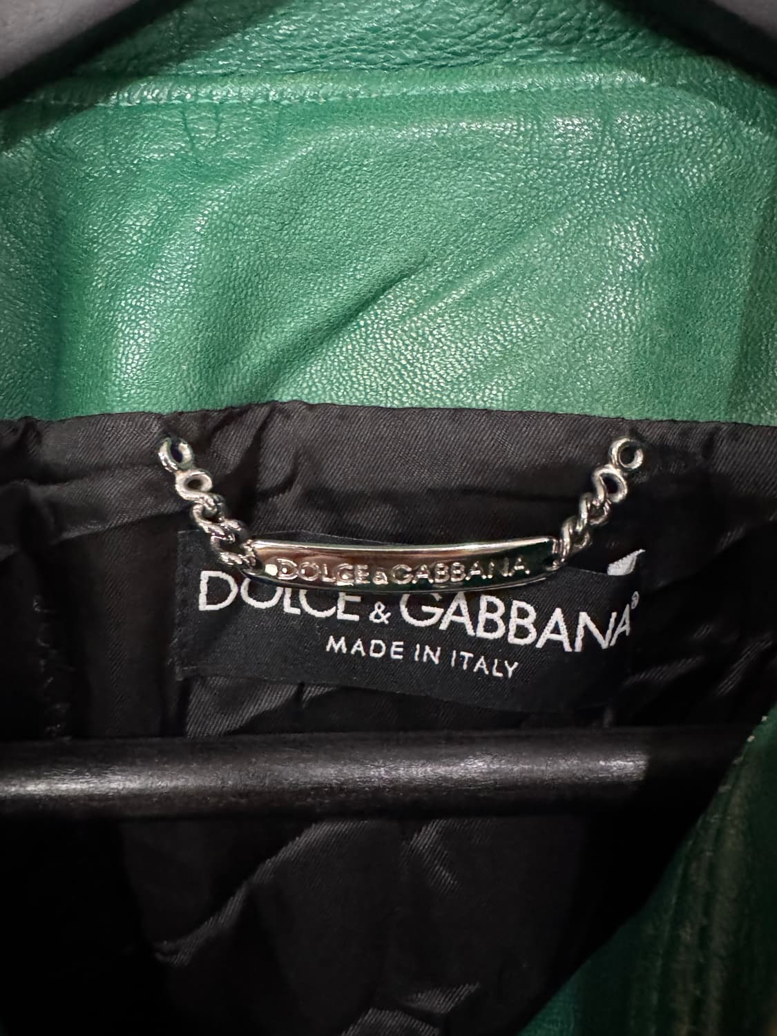 돌체앤가바나 아카이브 고트스킨 가죽자켓 상품이미지5