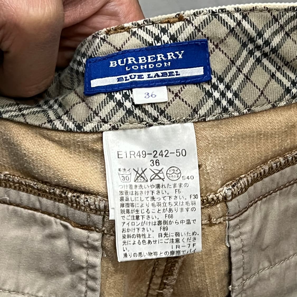  버버리 블루라벨 코듀로이 숏 팬츠 y15890 상품이미지7