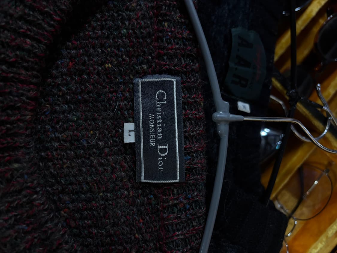 90s Christian Dior 크리스찬 디올 패턴 니트 상품이미지4