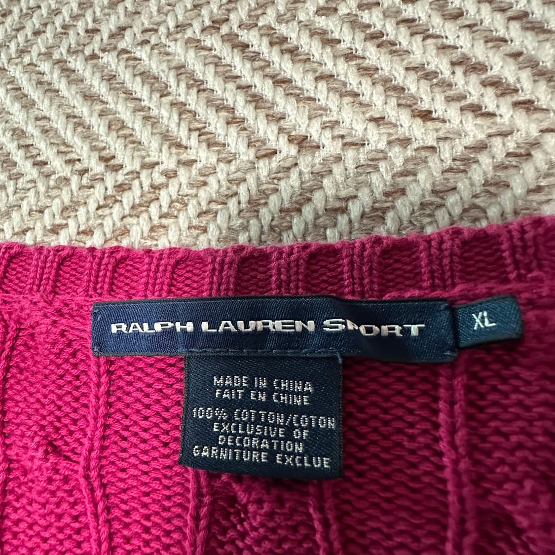 POLO RALPH LAUREN sport v neck cableknit 상품이미지4