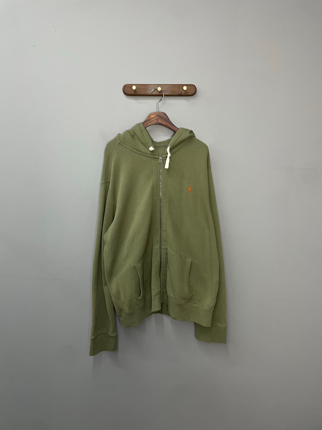 폴로 랄프로렌 연카키 오렌지 포니 자수 후드집업 H1816 상품이미지2