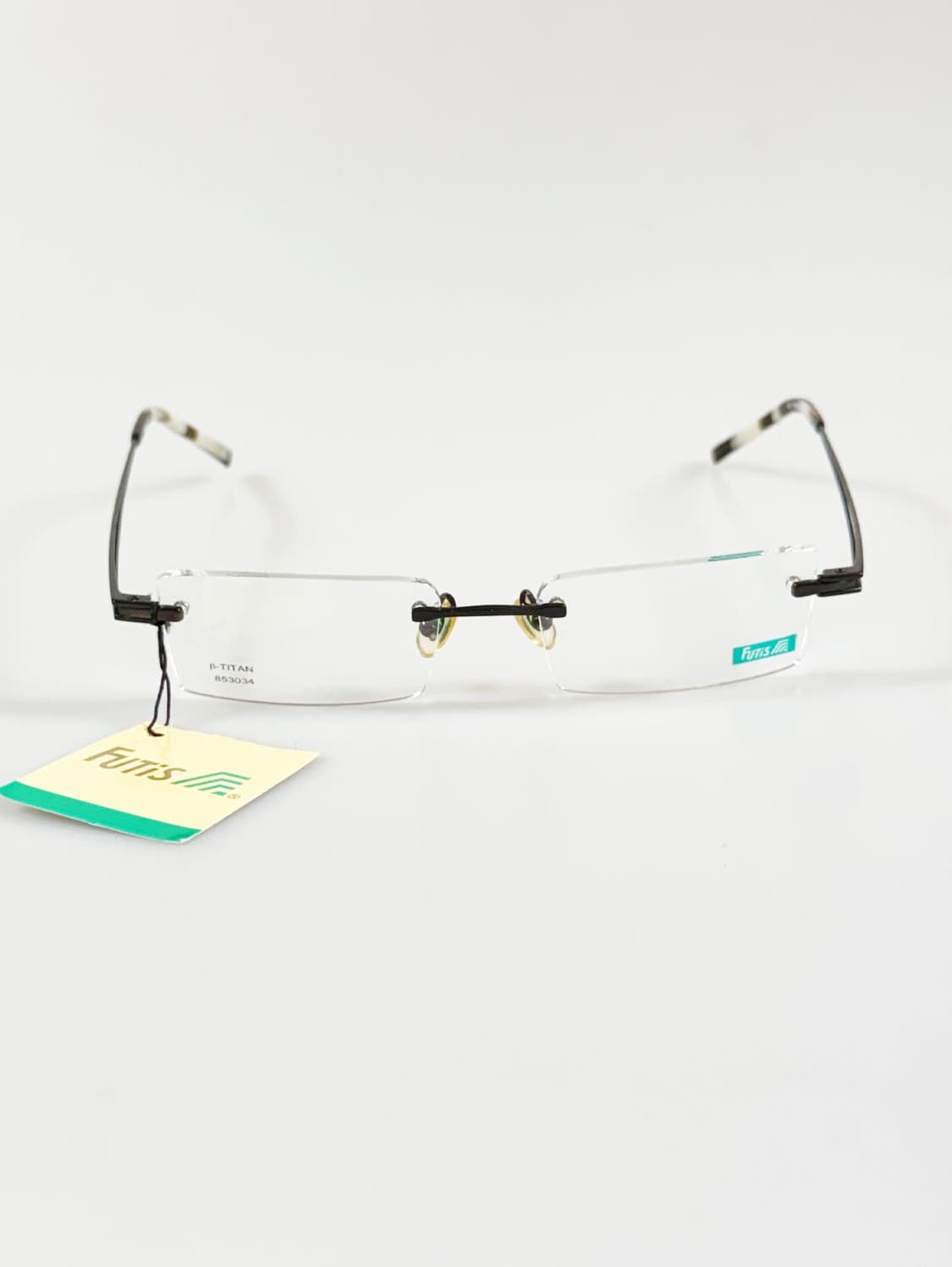 90s FUTIS 무테 스퀘어 프레임 빈티지 안경 상품이미지1