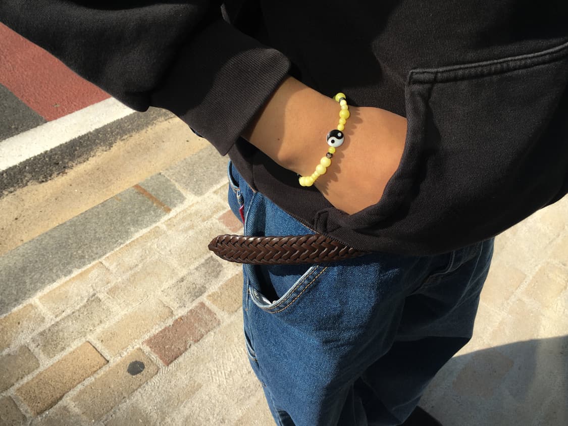 lime yin-yang bracelet 상품이미지3