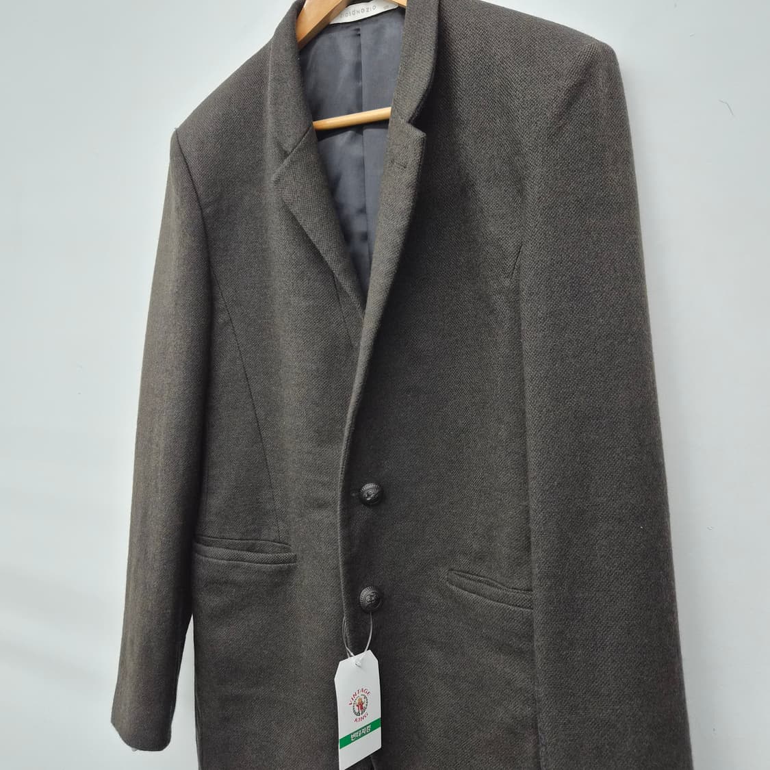 지오송지오 차콜 모직 자켓 남성 L 상품이미지2