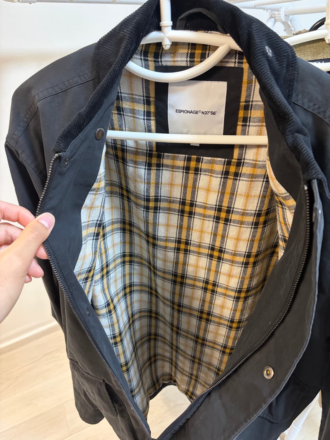 에스피오나지 헌팅 블루종 자켓 블랙 m 상품이미지4