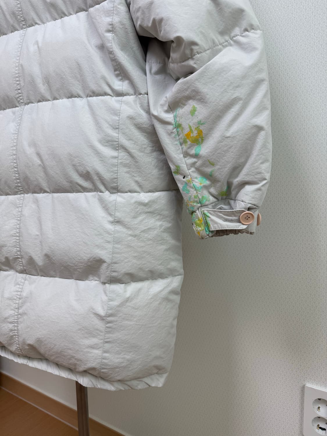 빈티지 페인팅 롱패딩 상품이미지10