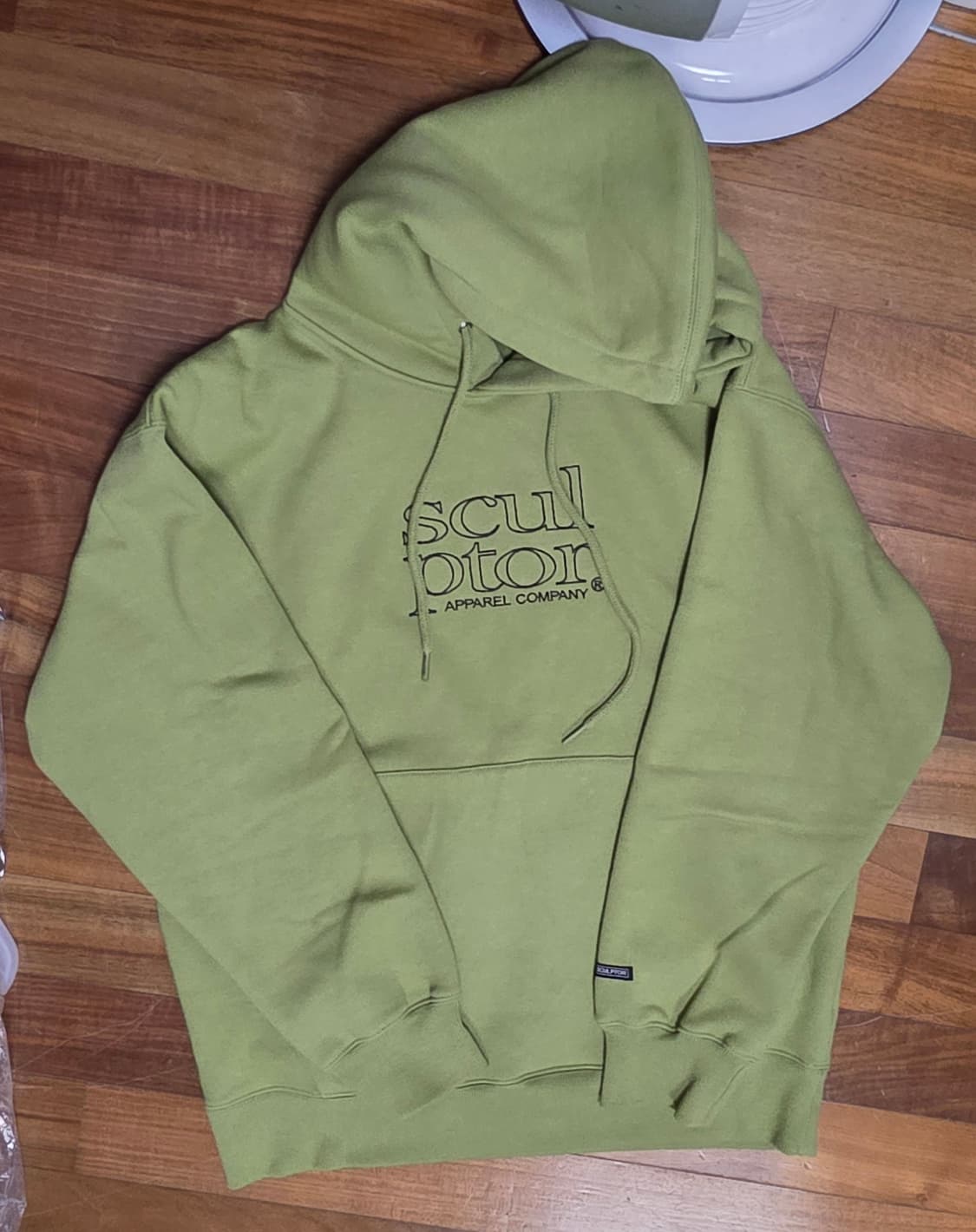 스컬프터 레트로 아웃라인 후드티 그린S 상품이미지6