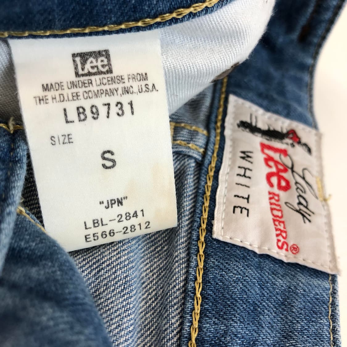 Lee 리 JPN 화이트탭 와이드 데님진 25 인치 상품이미지6