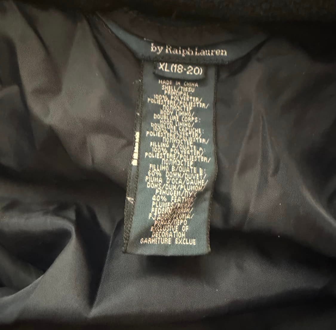 폴로 랄프로렌 레드 빅포니 네이비 패딩 상품이미지3