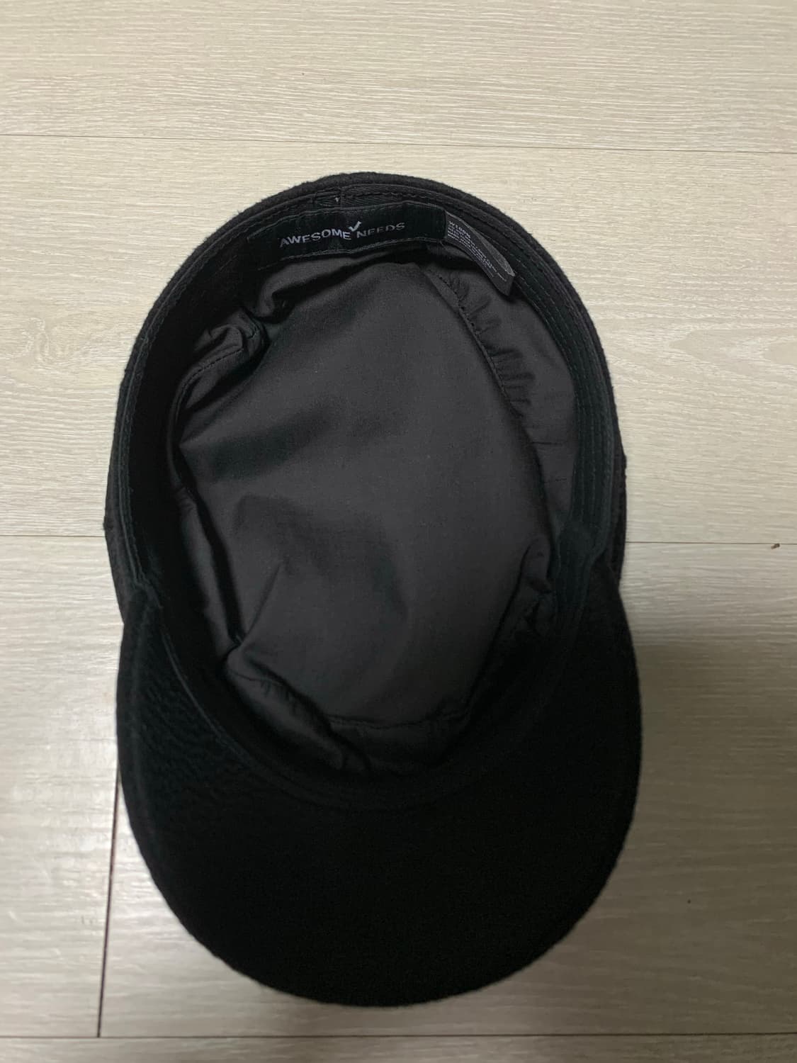 미착용) 어썸니즈 클래식 마린 캡 울 블랙 상품이미지6