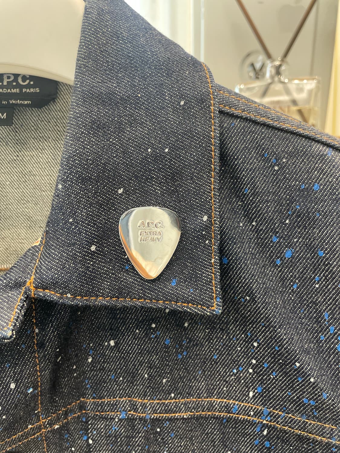 APC X 24S  페인팅 데님 자켓 상품이미지5