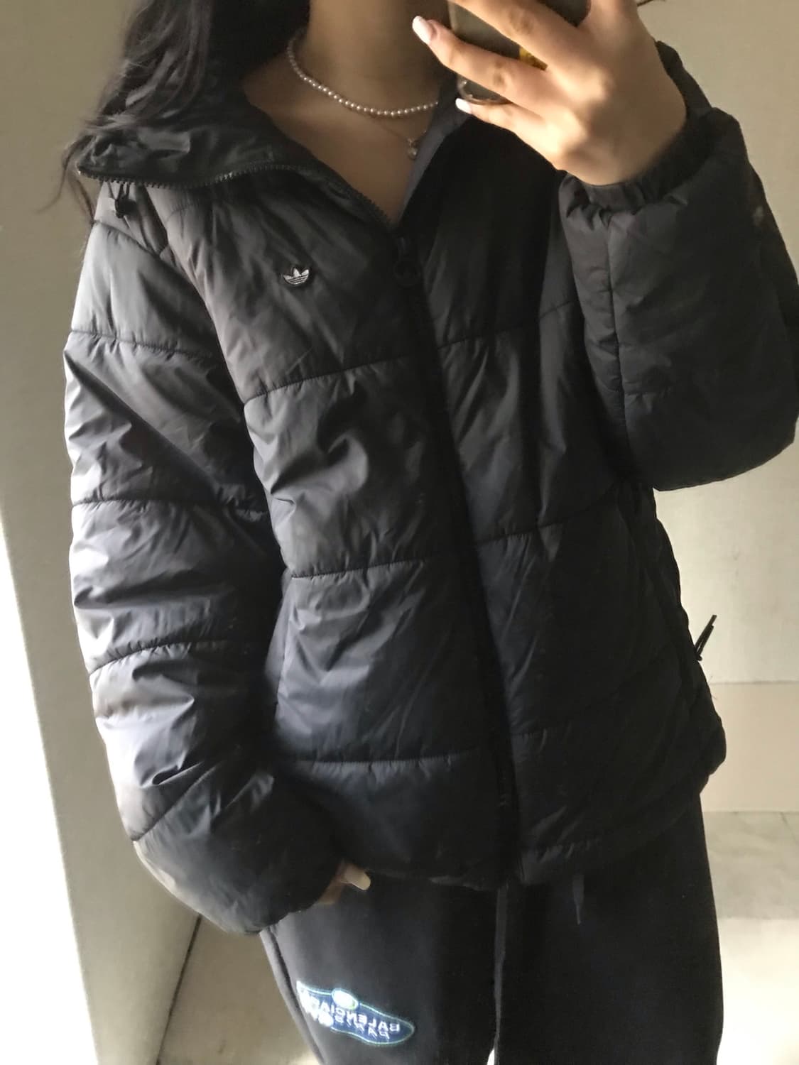 아디다스 파이어버드 블랙 패딩 상품이미지4