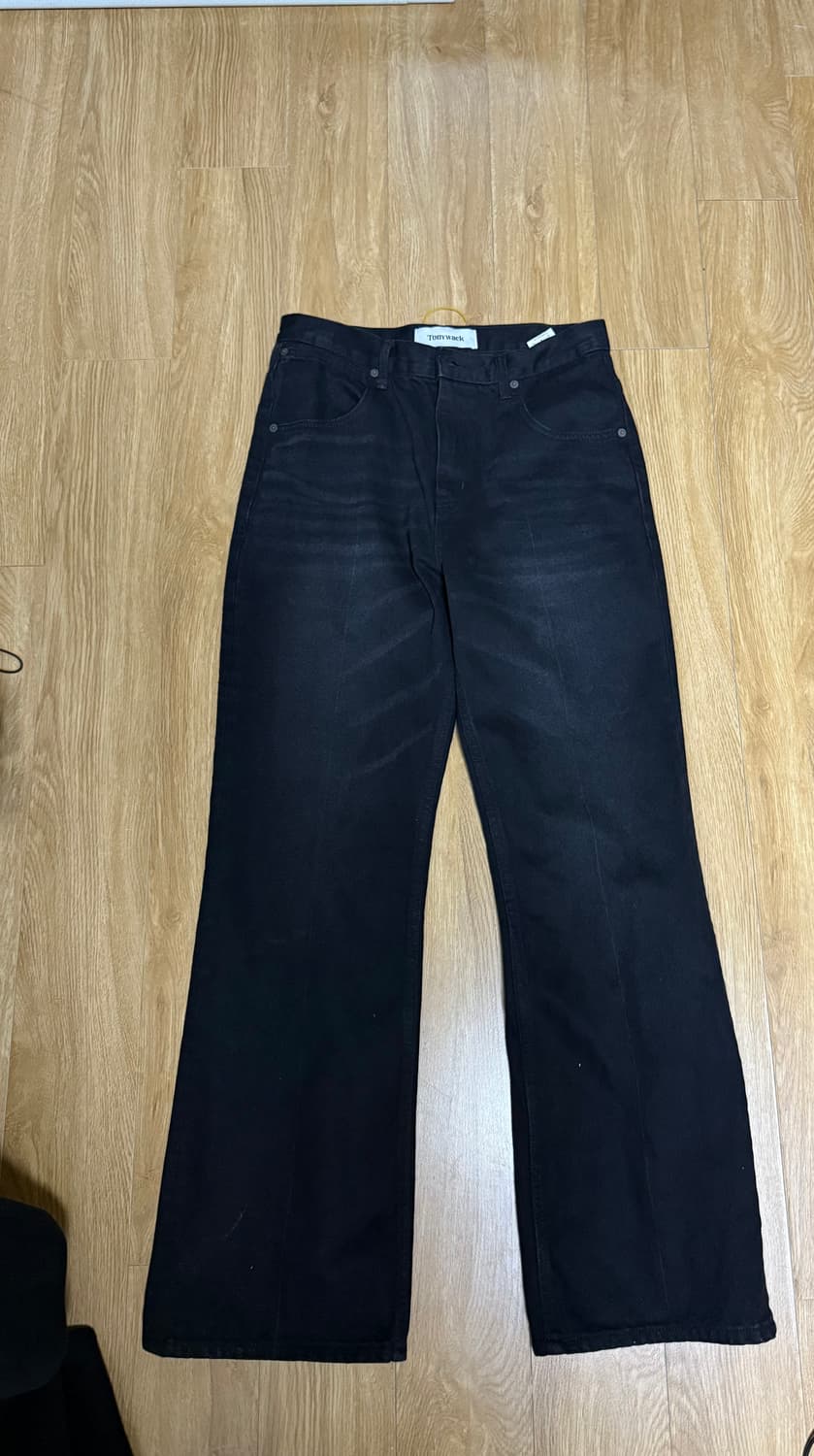 토니웩 플레어 워싱 데님진 블랙 판매합니다 상품이미지2