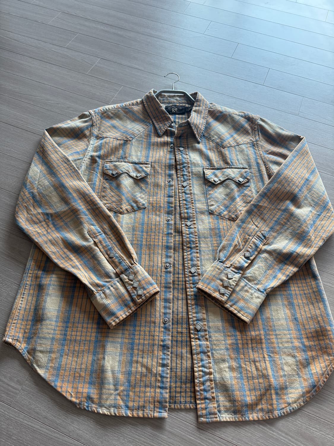 더블알엘 rrl 슬림핏 체크 웨스턴 xl 상품이미지1