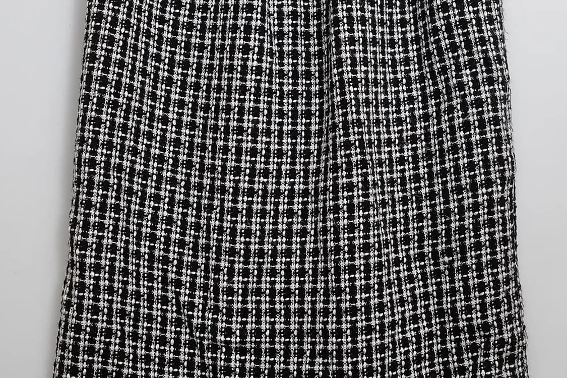 JPN 블랙 트위드 롱스커트  상품이미지3