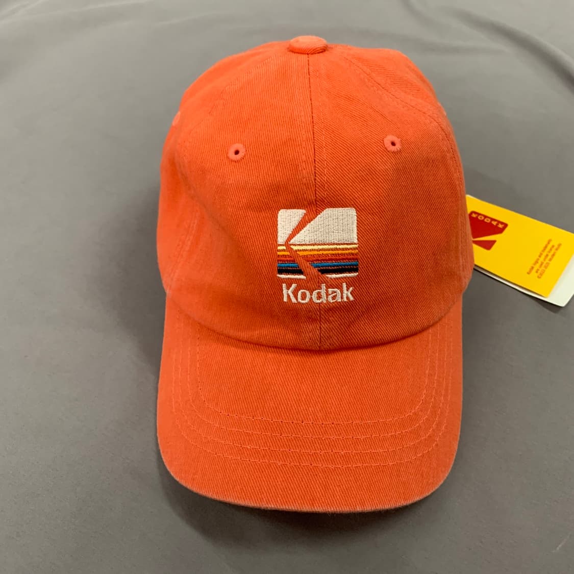 새상품 KODAK 코닥어패럴 레인보우 자수 볼캡 모자 상품이미지3