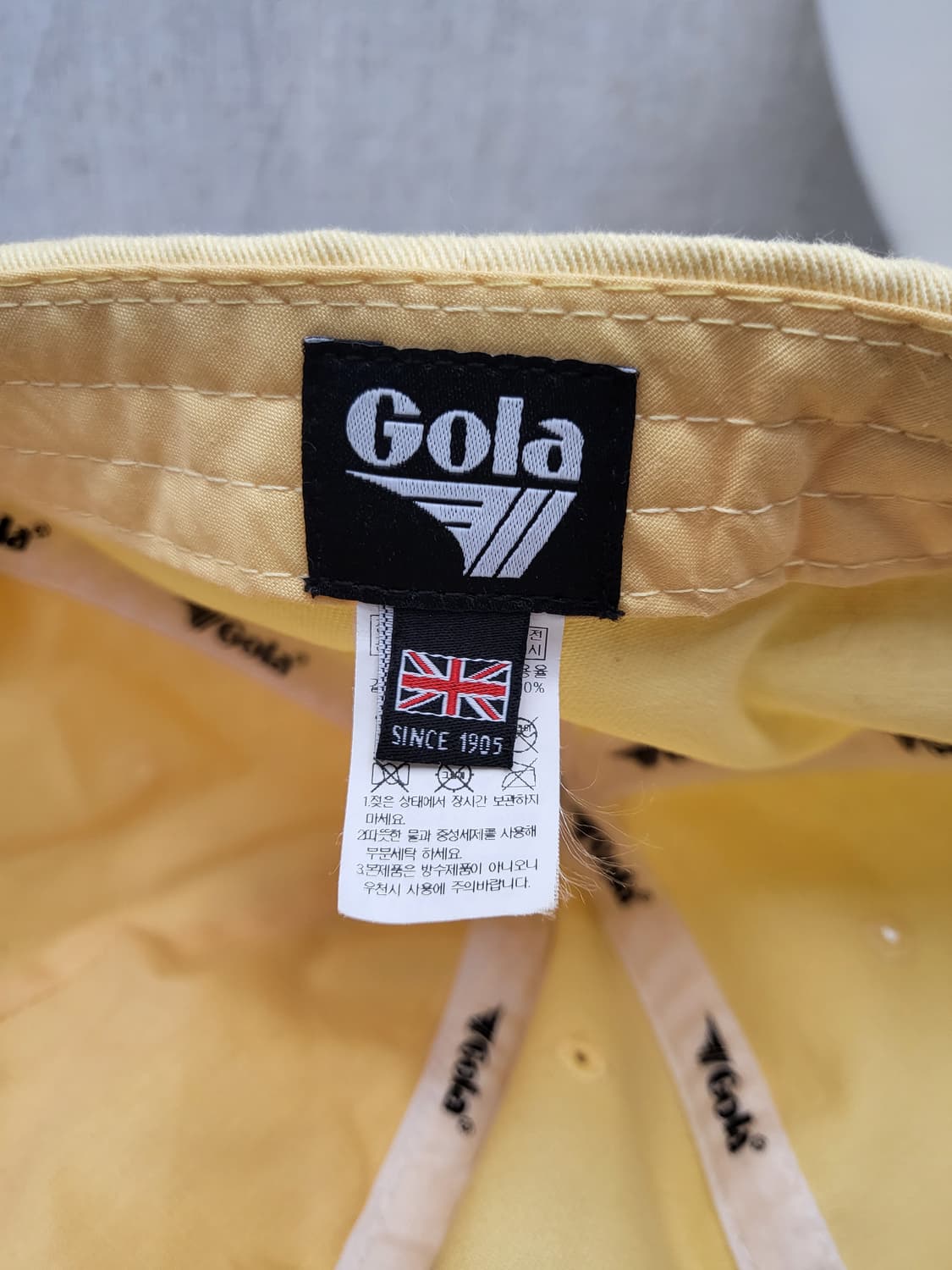 Gola 옐로우 볼캡 상품이미지6