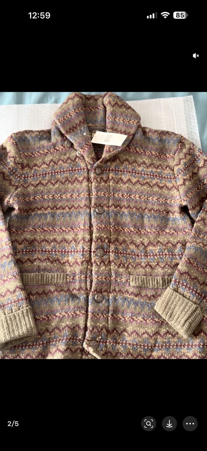 rrl 페어아일 울가디건 s 상품이미지1