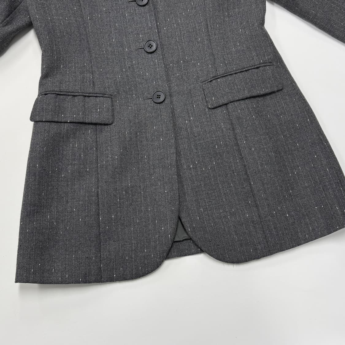 Peaked lapel wool jacket 상품이미지7