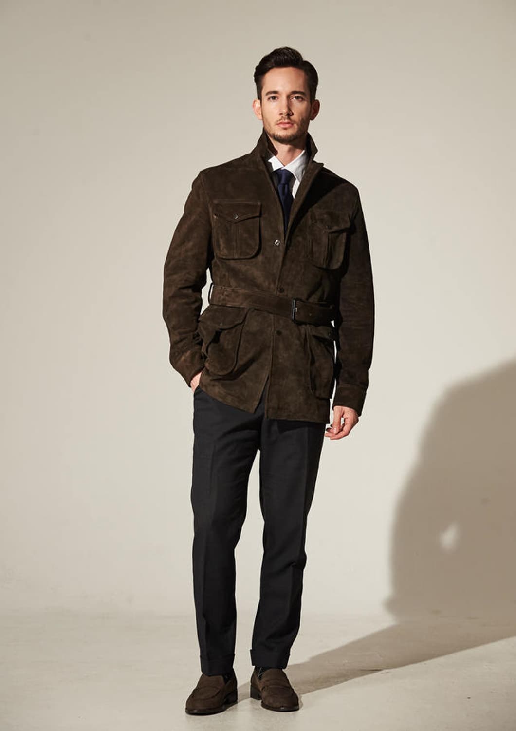 M새상품)첸트로 Centro 남성 스웨이드 자켓 CT-C12 상품이미지5