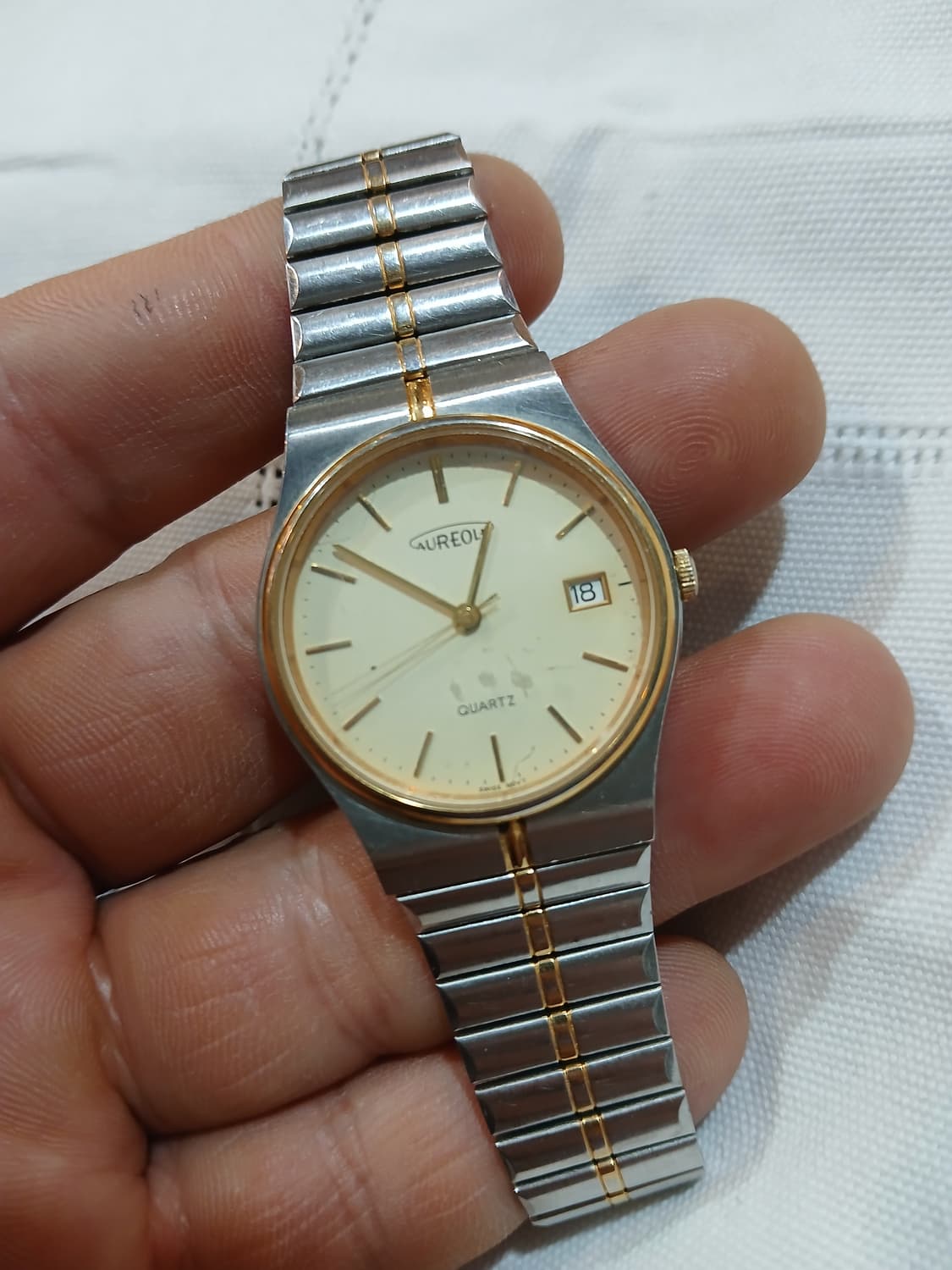 빈티지 스위스 AUREOLE 쿼츠 시계 상품이미지1