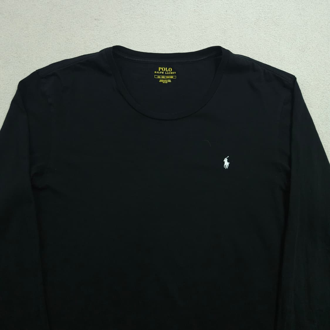 폴로 랄프 로렌 긴팔티 XXL 블랙 상품이미지4