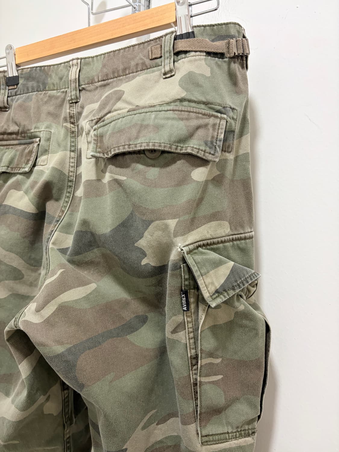 아비렉스 밀리터리 카모 카고 카프리 팬츠 반바지 상품이미지8