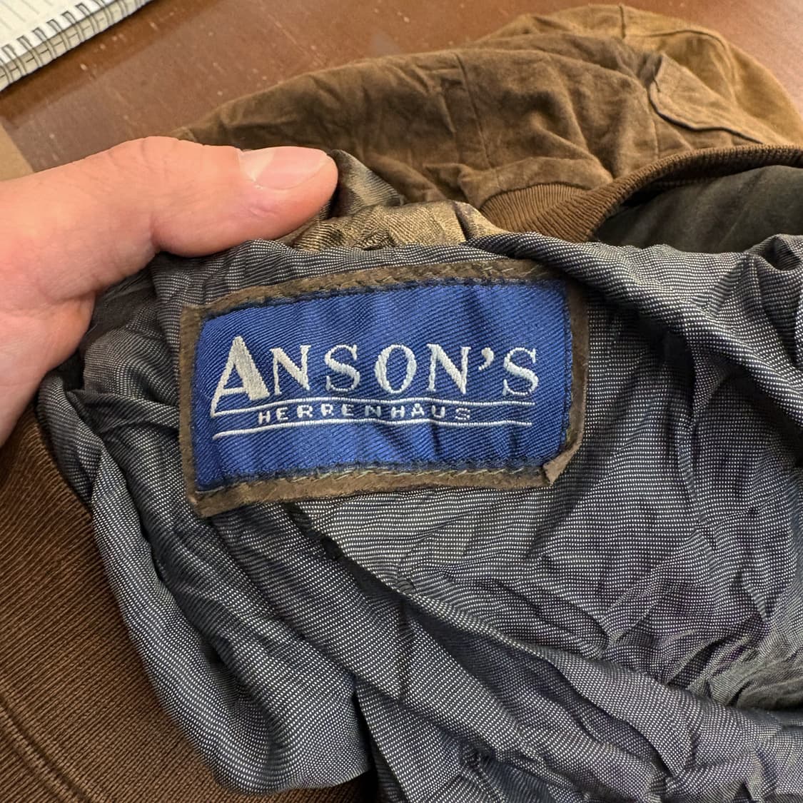 90s 크리스티안 베그 리얼레더 스웨이드 블루종 자켓 N555 상품이미지7