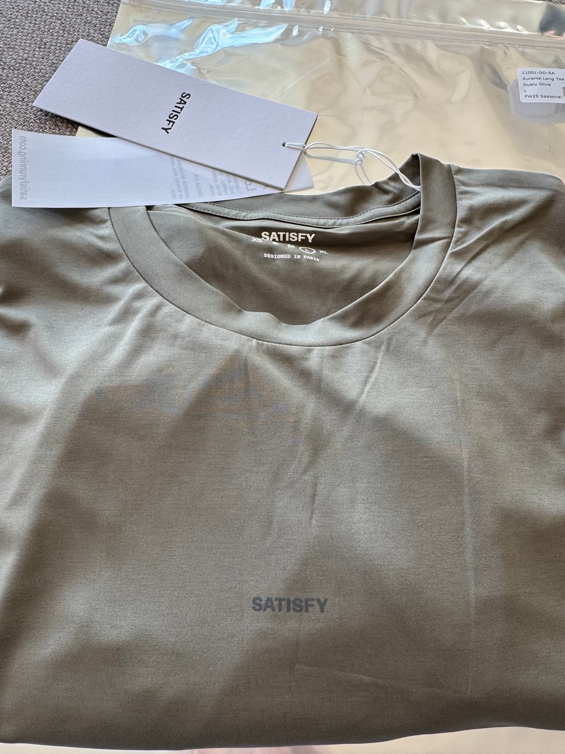 새티스파이 아우라라이트 롱티 올리브 상품이미지2