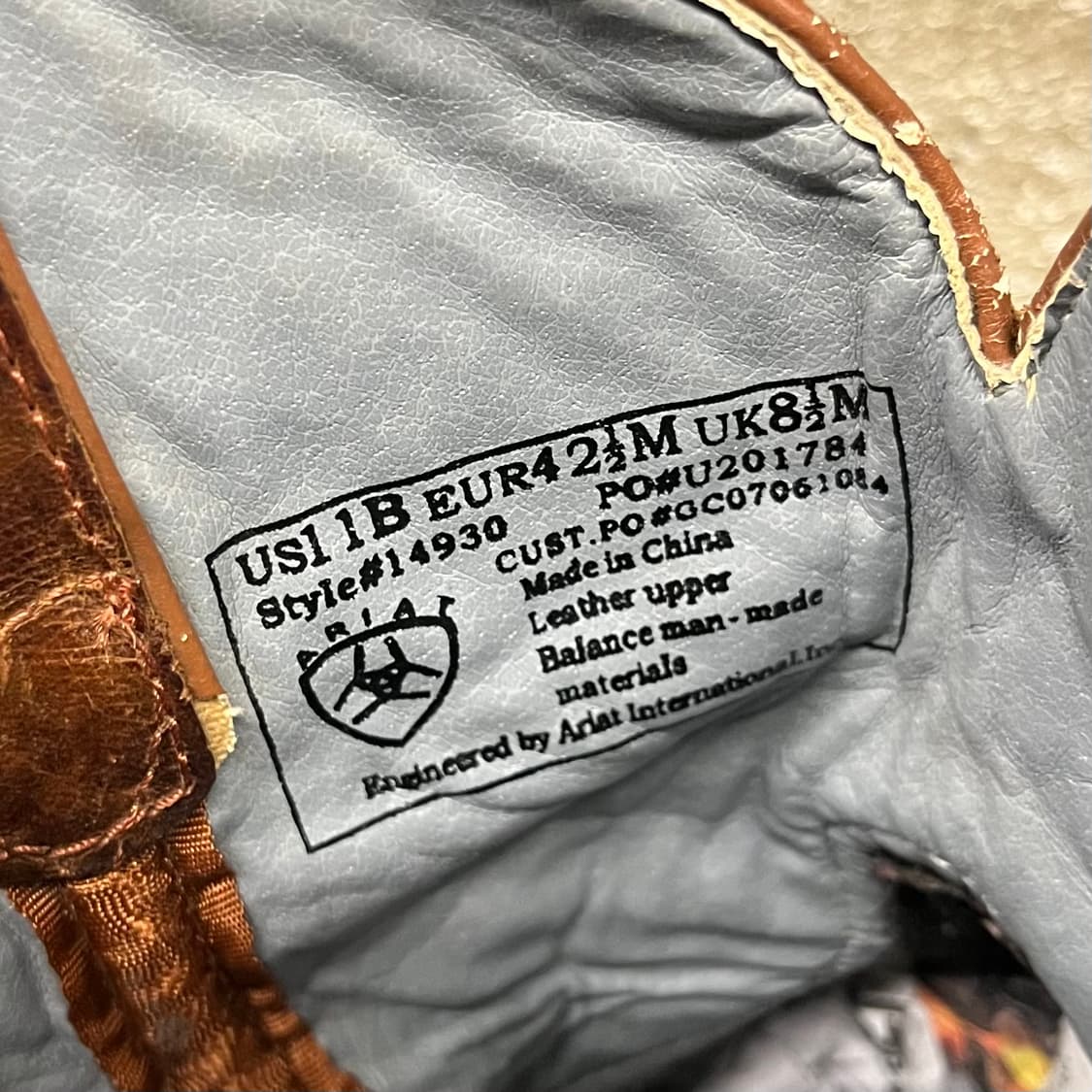 빈티지 새들 웨스턴 부츠 (265) 상품이미지7